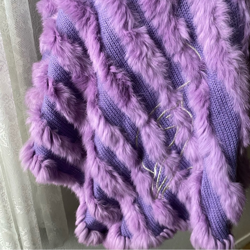 Vintage Y2K baby Phat fur poncho
